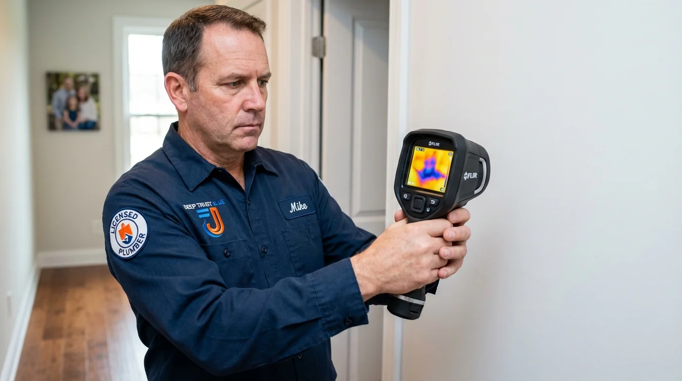 Thermal imaging leak detection by Johns Plumbing LLC in Longview